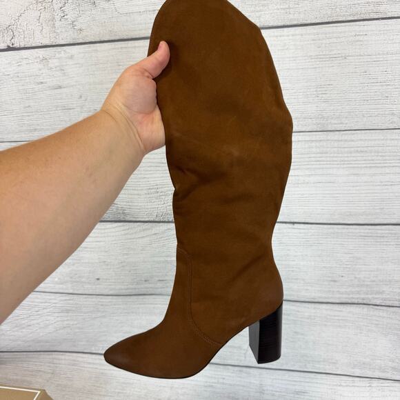 Dolce Vita Women's Nedi Brown Nubuck Pointed Toe Knee High Boots Size 9.5 - Picture 3 of 12